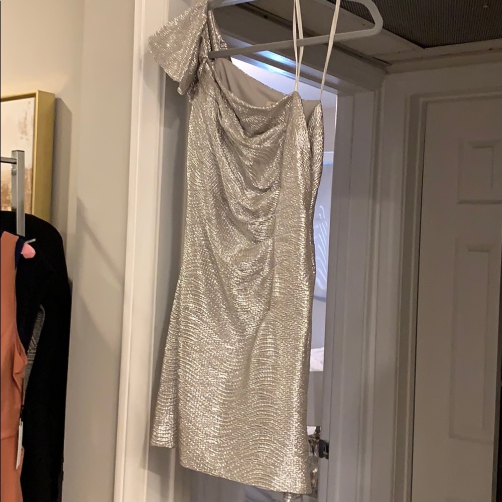 Arden B sparkly silver mini